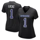 P.J. Locke Dallas Cowboys ＃1 Game Women's Black Carbon Fashion Jersey
