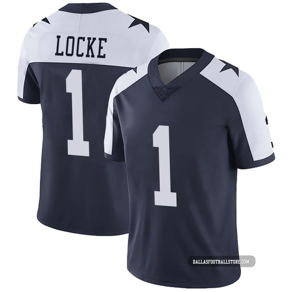 P.J. Locke Dallas Cowboys ＃1 Limited Men's Navy Alternate Vapor Untouchable Jersey