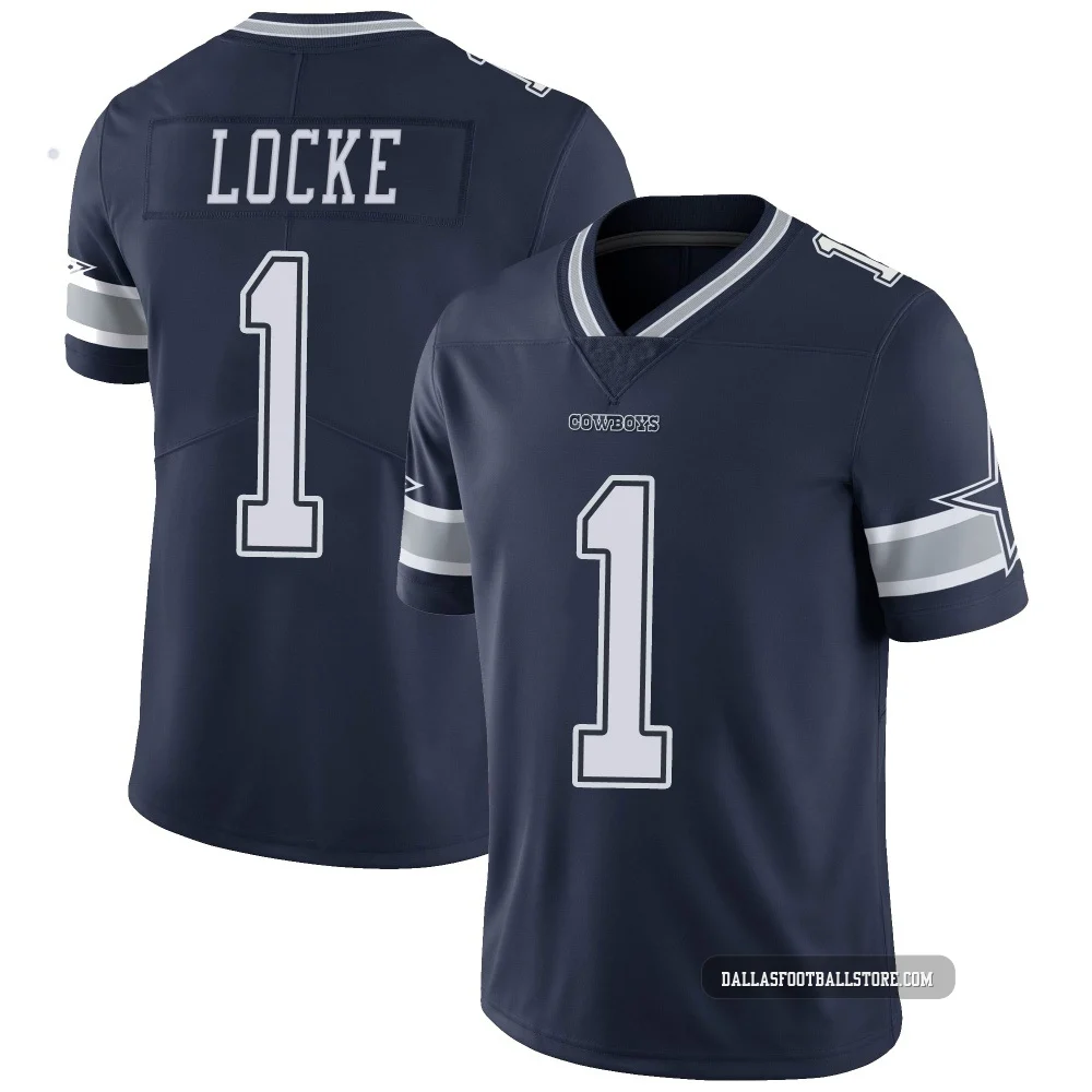 P.J. Locke Dallas Cowboys ＃1 Limited Men's Navy Team Color Vapor Untouchable Jersey