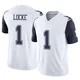 P.J. Locke Dallas Cowboys ＃1 Limited Men's White 2nd Alternate Vapor F.U.S.E. Jersey
