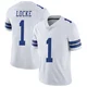 P.J. Locke Dallas Cowboys ＃1 Limited Men's White Vapor Untouchable Jersey