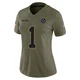 P.J. Locke Dallas Cowboys ＃1 Limited Women's Olive 2025 Salute to Service Jersey