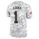 P.J. Locke Dallas Cowboys ＃1 Limited Youth Arctic Camo 2024 Salute to Service Jersey
