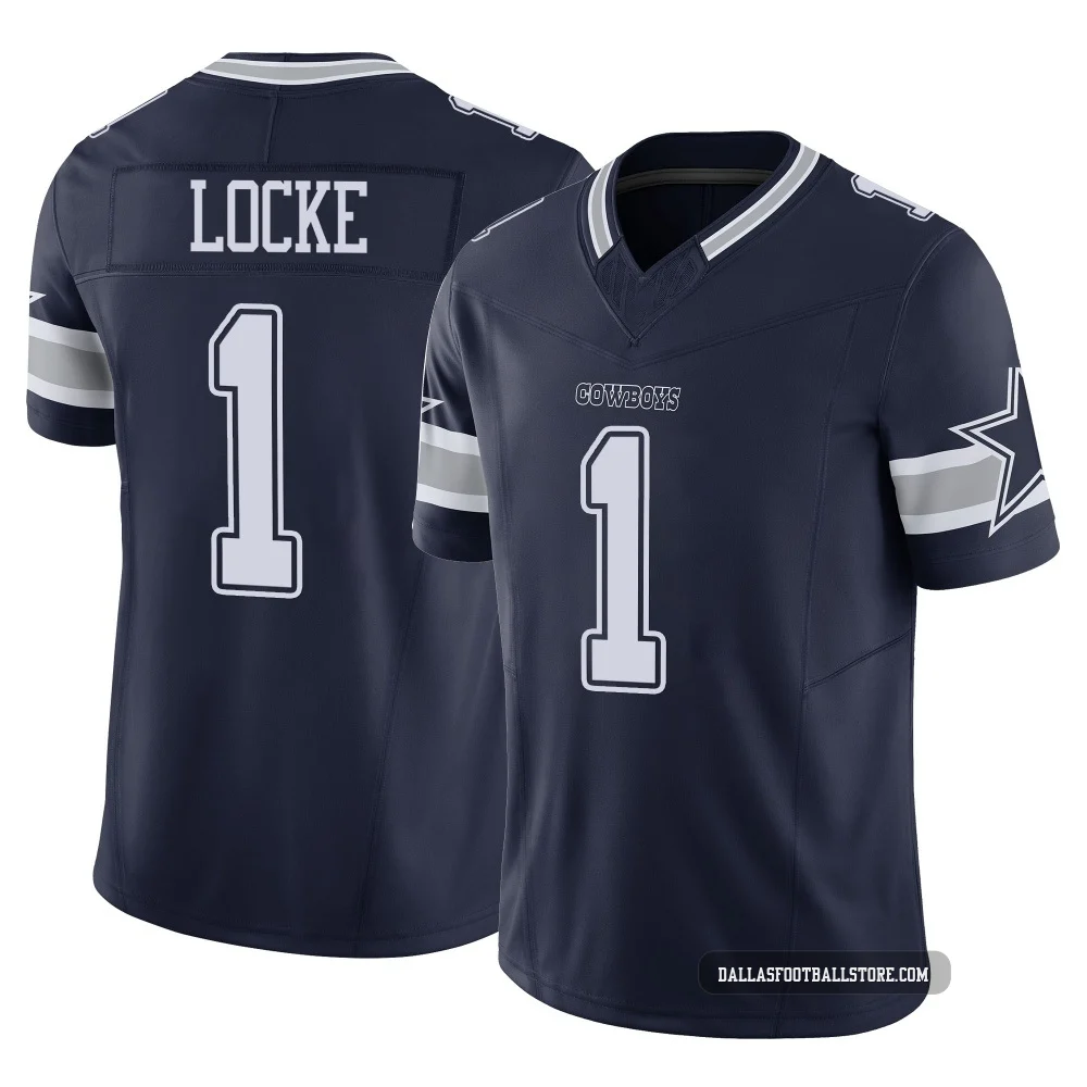 P.J. Locke Dallas Cowboys ＃1 Limited Youth Navy Vapor F.U.S.E. Jersey