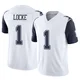 P.J. Locke Dallas Cowboys ＃1 Limited Youth White 2nd Alternate Vapor F.U.S.E. Jersey