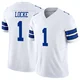 P.J. Locke Dallas Cowboys ＃1 Limited Youth White Vapor F.U.S.E. Jersey