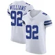 Quinnen Williams Dallas Cowboys ＃92 Elite Men's White Vapor Untouchable Jersey