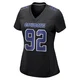 Quinnen Williams Dallas Cowboys ＃92 Game Women's Black Carbon Fashion Jersey