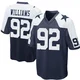 Quinnen Williams Dallas Cowboys ＃92 Game Youth Navy Blue Throwback Jersey