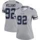 Quinnen Williams Dallas Cowboys ＃92 Legend Women's Gray Inverted Jersey