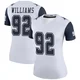 Quinnen Williams Dallas Cowboys ＃92 Legend Women's White Color Rush Jersey