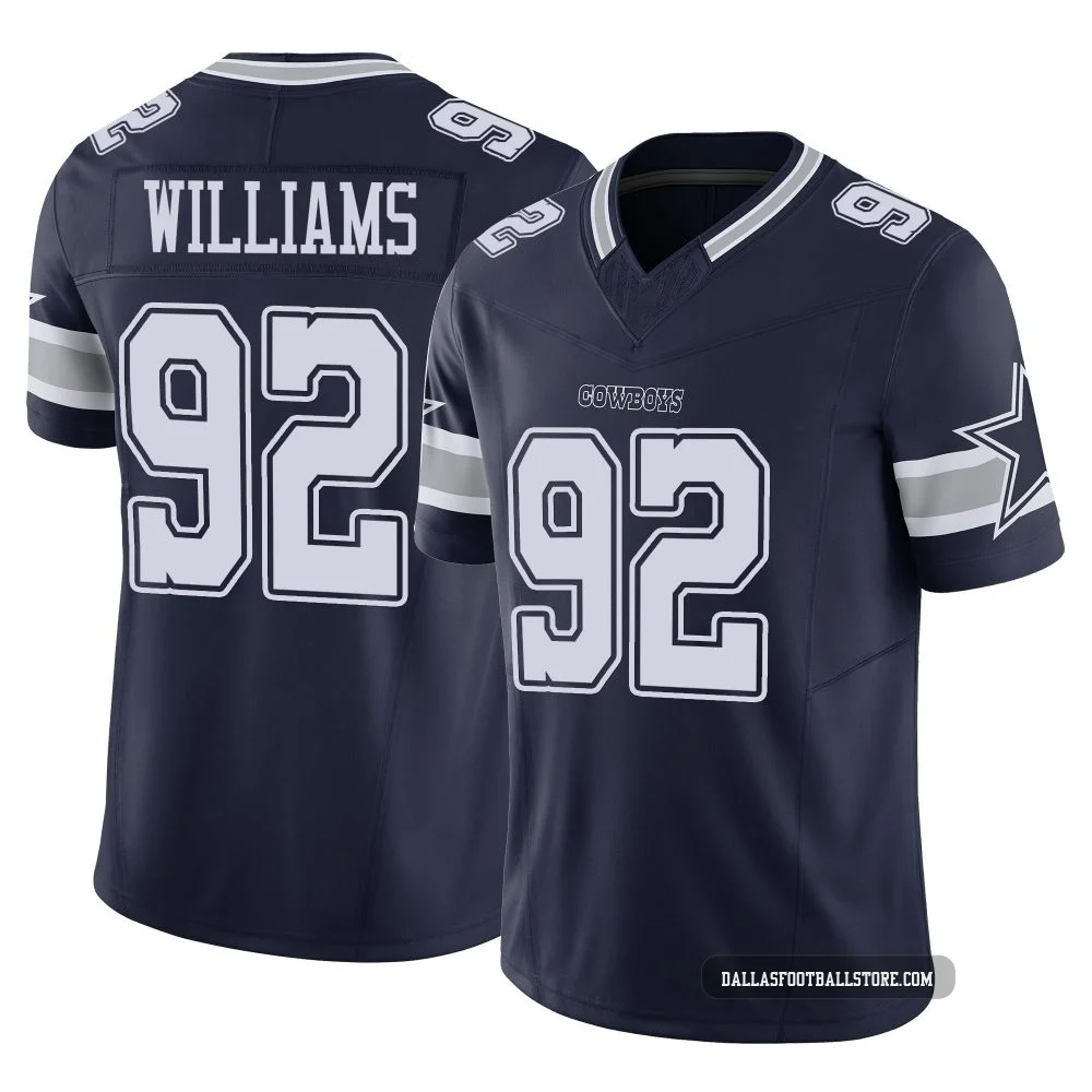 Quinnen Williams Dallas Cowboys ＃92 Limited Men's Navy Vapor F.U.S.E. Jersey