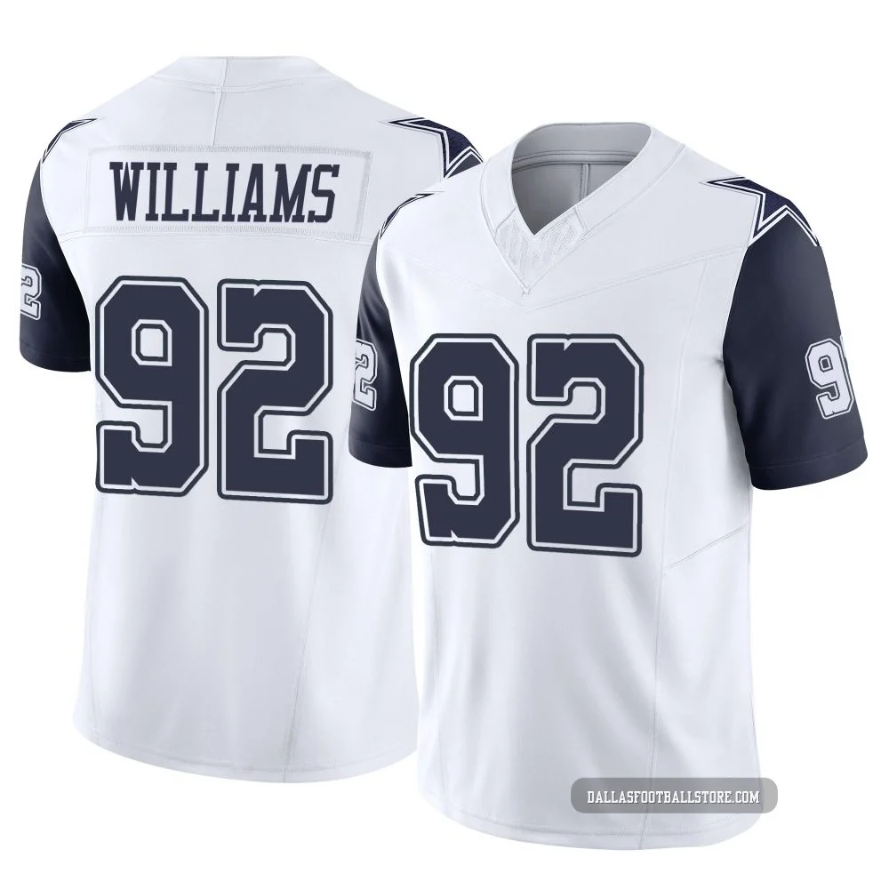 Quinnen Williams Dallas Cowboys ＃92 Limited Youth White 2nd Alternate Vapor F.U.S.E. Jersey