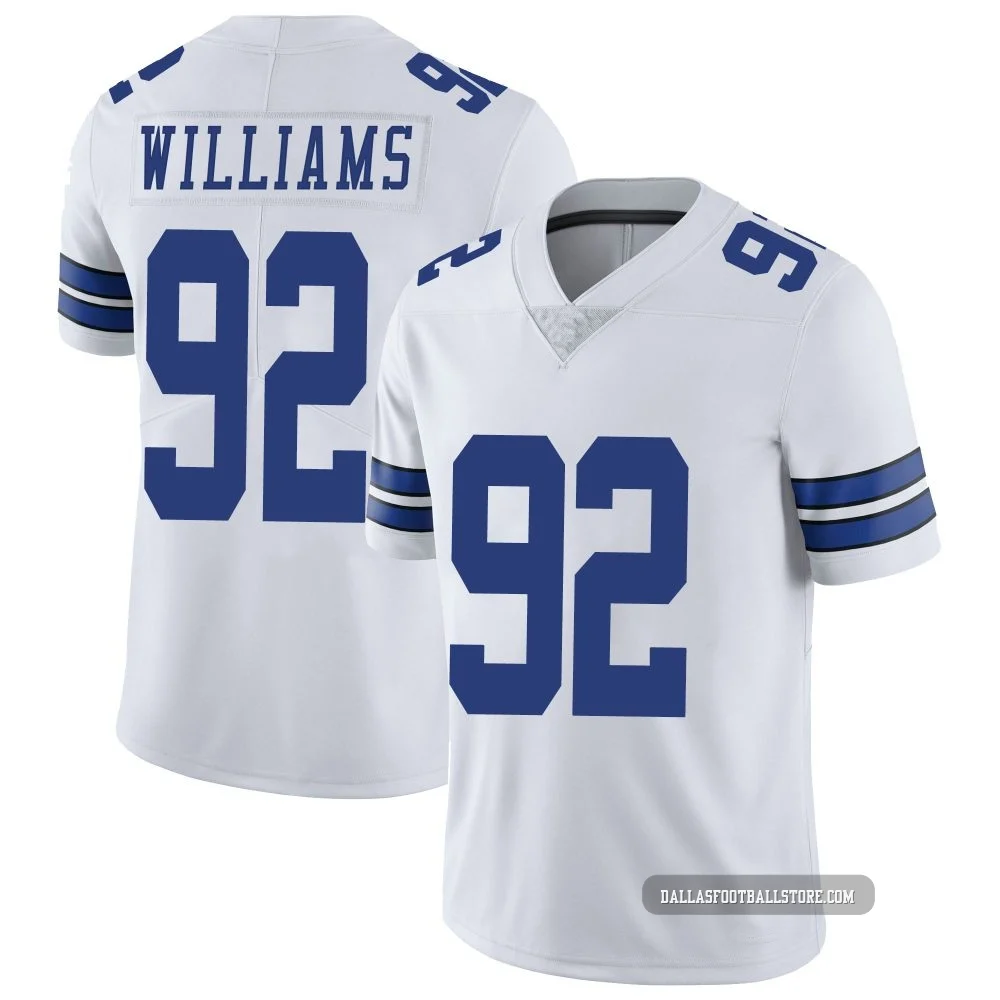 Quinnen Williams Dallas Cowboys ＃92 Limited Youth White Vapor Untouchable Jersey