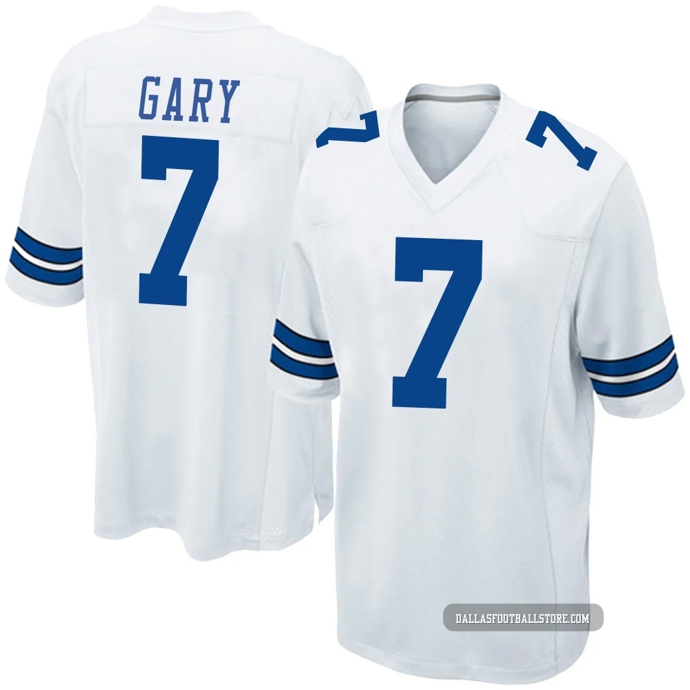 Rashan Gary Dallas Cowboys ＃7 Game Men's White Jersey