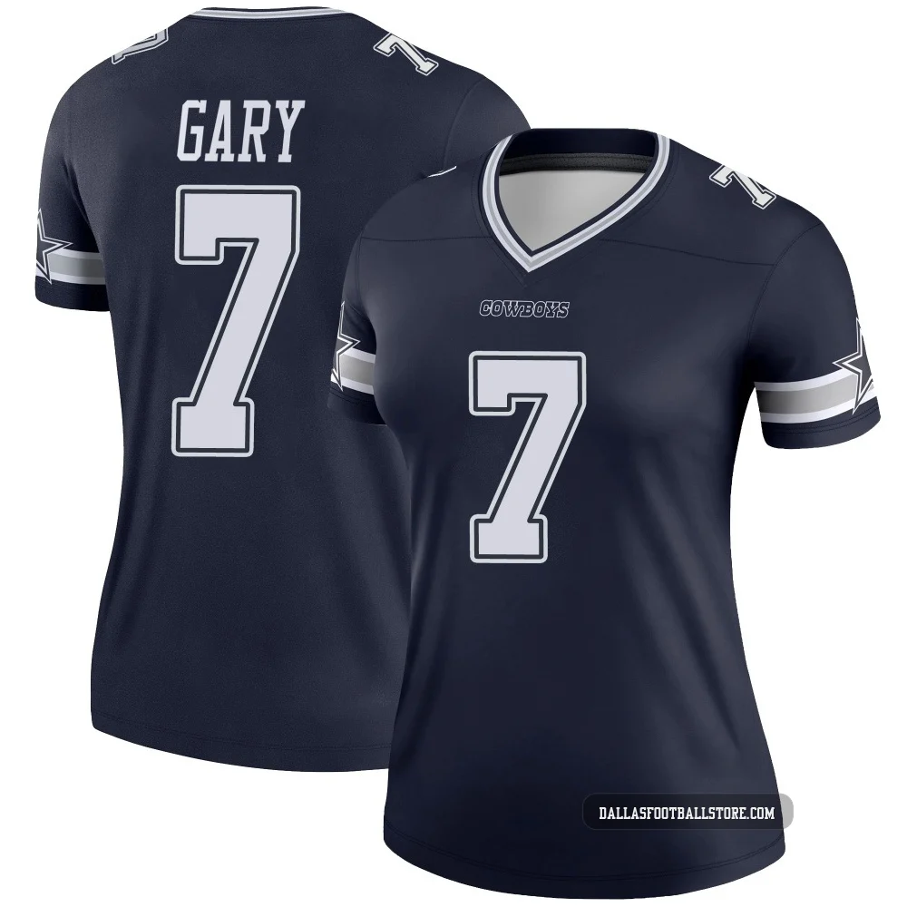Rashan Gary Dallas Cowboys ＃7 Legend Women's Navy Jersey