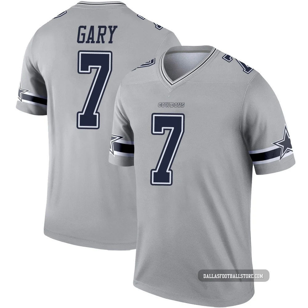 Rashan Gary Dallas Cowboys ＃7 Legend Youth Gray Inverted Jersey