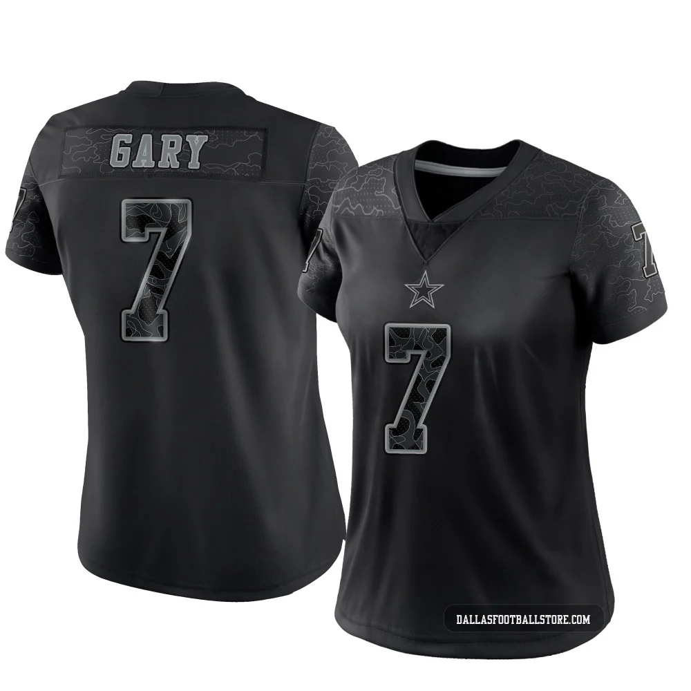 Rashan Gary Dallas Cowboys ＃7 Limited Women's Black Reflective Jersey
