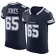 Rob Jones Dallas Cowboys ＃65 Elite Men's Navy Vapor F.U.S.E. Jersey