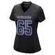Rob Jones Dallas Cowboys ＃65 Game Women's Black Carbon Fashion Jersey