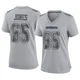 Rob Jones Dallas Cowboys ＃65 Game Women's Gray Atmosphere Fashion Jersey