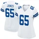 Rob Jones Dallas Cowboys ＃65 Game Women's White Jersey