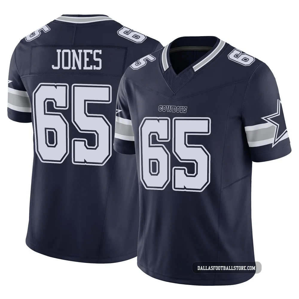 Rob Jones Dallas Cowboys ＃65 Limited Men's Navy Vapor F.U.S.E. Jersey