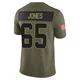 Rob Jones Dallas Cowboys ＃65 Limited Men's Olive 2025 Salute to Service Jersey