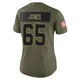 Rob Jones Dallas Cowboys ＃65 Limited Women's Olive 2025 Salute to Service Jersey