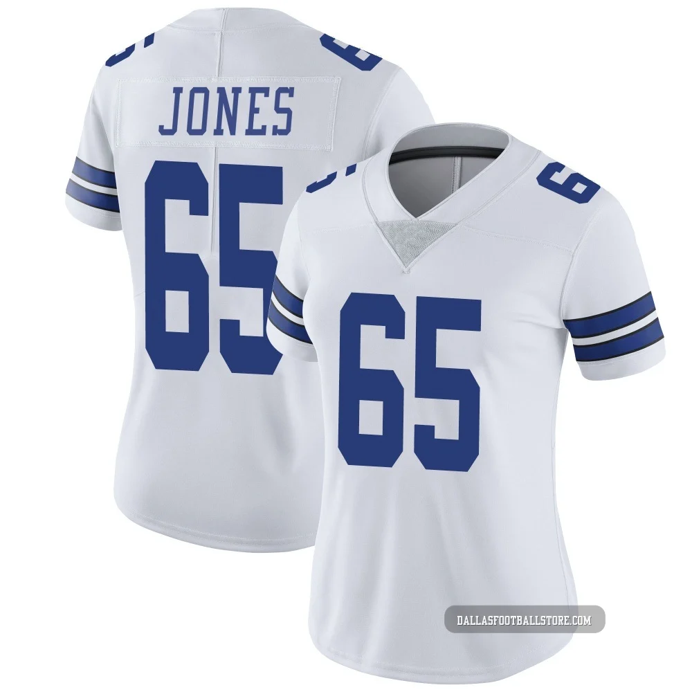 Rob Jones Dallas Cowboys ＃65 Limited Women's White Vapor Untouchable Jersey