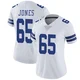 Rob Jones Dallas Cowboys ＃65 Limited Women's White Vapor Untouchable Jersey