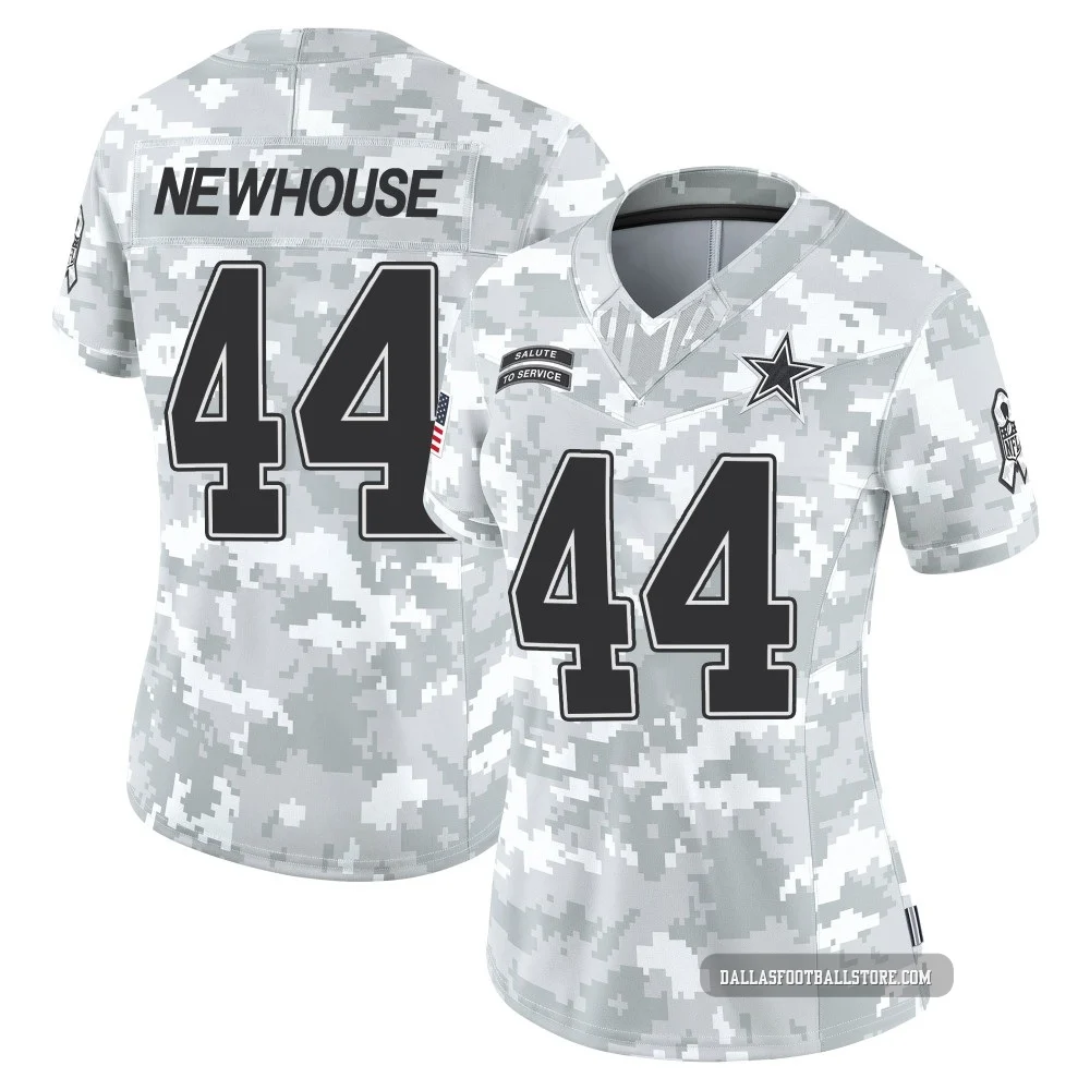 Robert Newhouse Dallas Cowboys ＃44 Limited Women's Arctic Camo 2024 Salute to Service Jersey