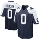 Romello Brinson Dallas Cowboys ＃0 Game Men's Navy Blue Throwback Jersey