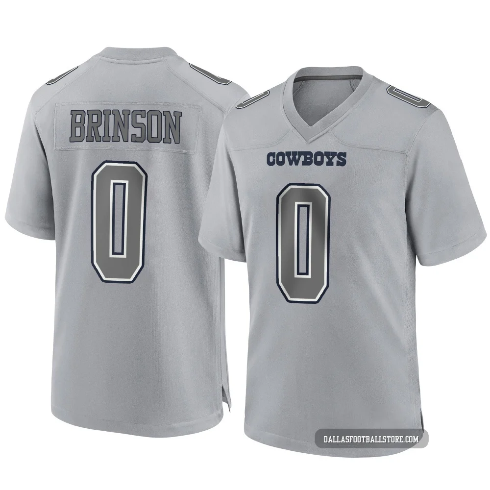Romello Brinson Dallas Cowboys ＃0 Game Youth Gray Atmosphere Fashion Jersey