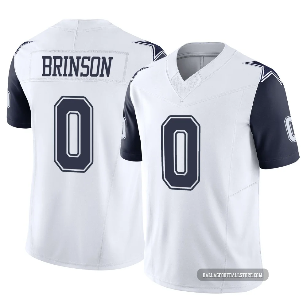 Romello Brinson Dallas Cowboys ＃0 Limited Men's White 2nd Alternate Vapor F.U.S.E. Jersey