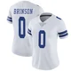 Romello Brinson Dallas Cowboys ＃0 Limited Women's White Vapor Untouchable Jersey