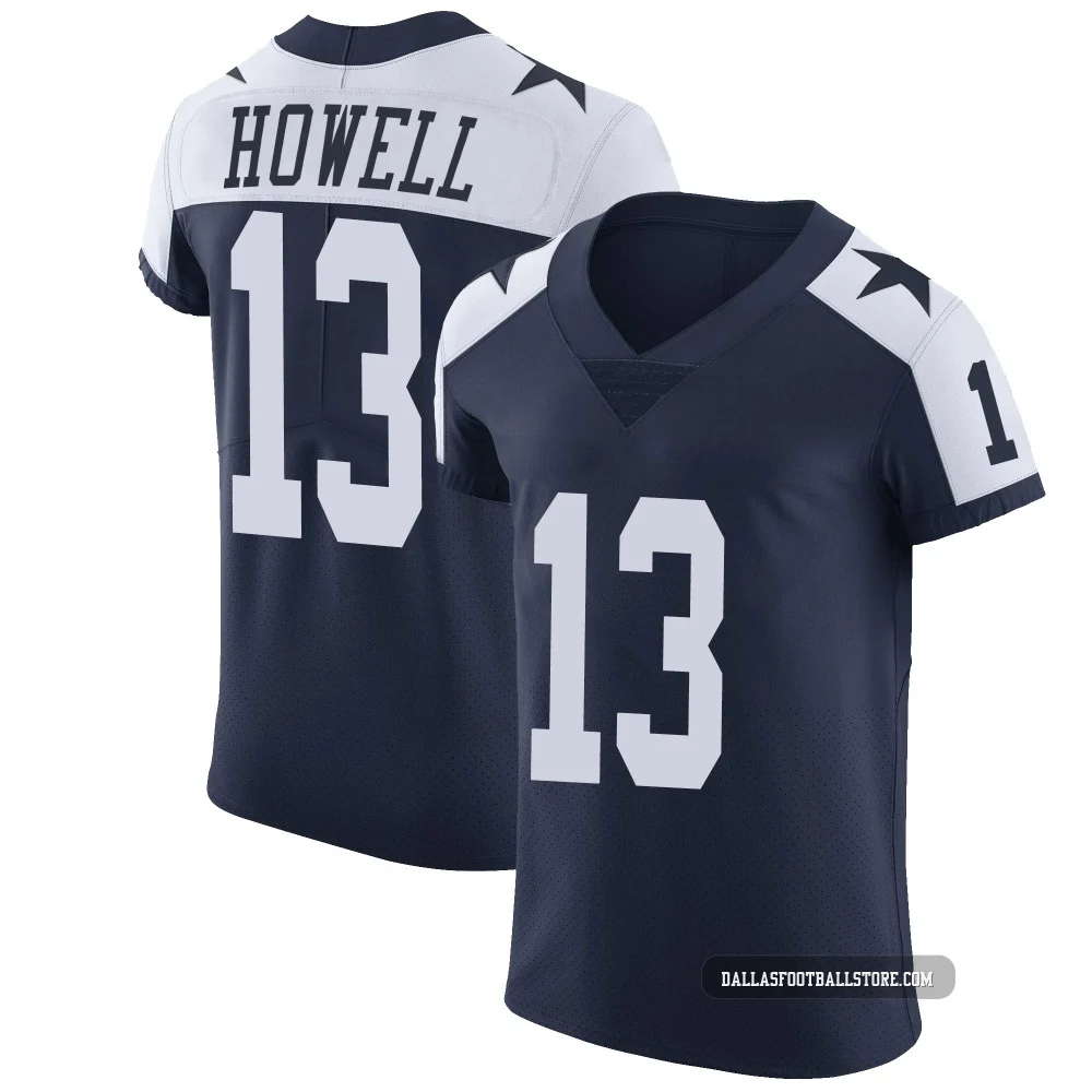 Sam Howell Dallas Cowboys ＃13 Elite Men's Navy Alternate Vapor Untouchable Jersey