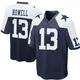 Sam Howell Dallas Cowboys ＃13 Game Men's Navy Blue Throwback Jersey