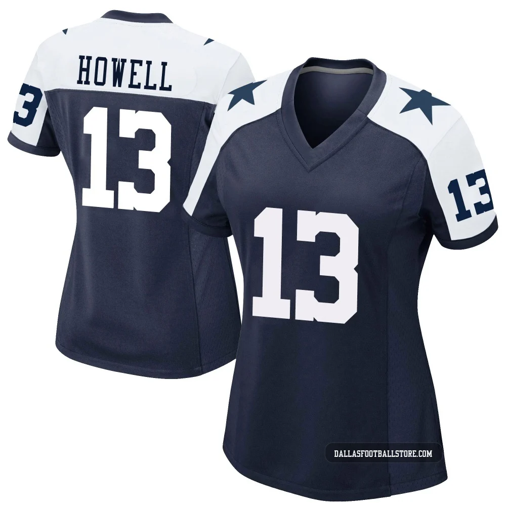 Sam Howell Dallas Cowboys ＃13 Game Women's Navy Alternate Jersey