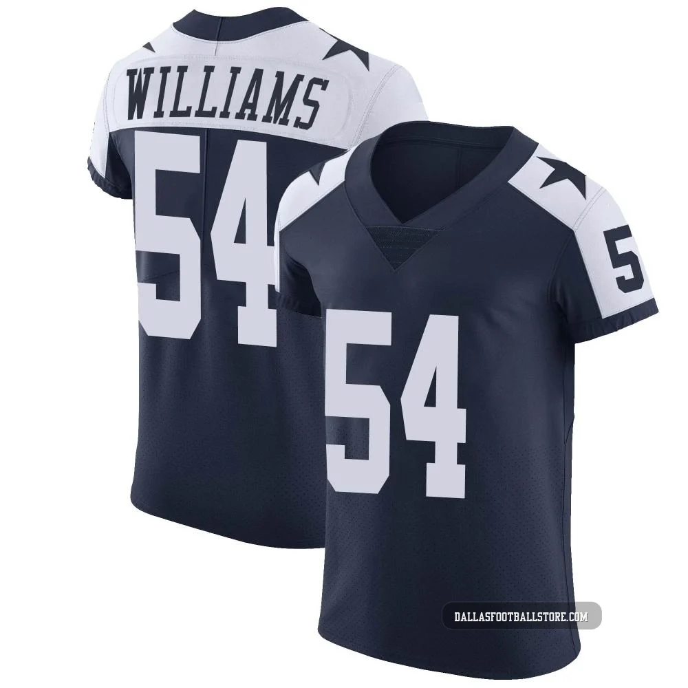 Sam Williams Dallas Cowboys ＃54 Elite Men's Navy Alternate Vapor Untouchable Jersey