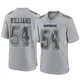 Sam Williams Dallas Cowboys ＃54 Game Men's Gray Atmosphere Fashion Jersey