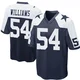 Sam Williams Dallas Cowboys ＃54 Game Men's Navy Blue Throwback Jersey
