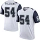Sam Williams Dallas Cowboys ＃54 Legend Men's White Color Rush Jersey