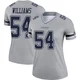 Sam Williams Dallas Cowboys ＃54 Legend Women's Gray Inverted Jersey