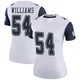 Sam Williams Dallas Cowboys ＃54 Legend Women's White Color Rush Jersey