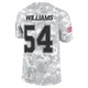 Sam Williams Dallas Cowboys ＃54 Limited Men's Arctic Camo 2024 Salute to Service Jersey