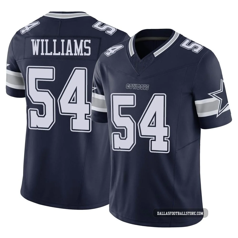 Sam Williams Dallas Cowboys ＃54 Limited Men's Navy Vapor F.U.S.E. Jersey