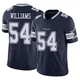 Sam Williams Dallas Cowboys ＃54 Limited Men's Navy Vapor F.U.S.E. Jersey