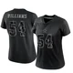 Sam Williams Dallas Cowboys ＃54 Limited Women's Black Reflective Jersey