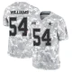Sam Williams Dallas Cowboys ＃54 Limited Youth Arctic Camo 2024 Salute to Service Jersey